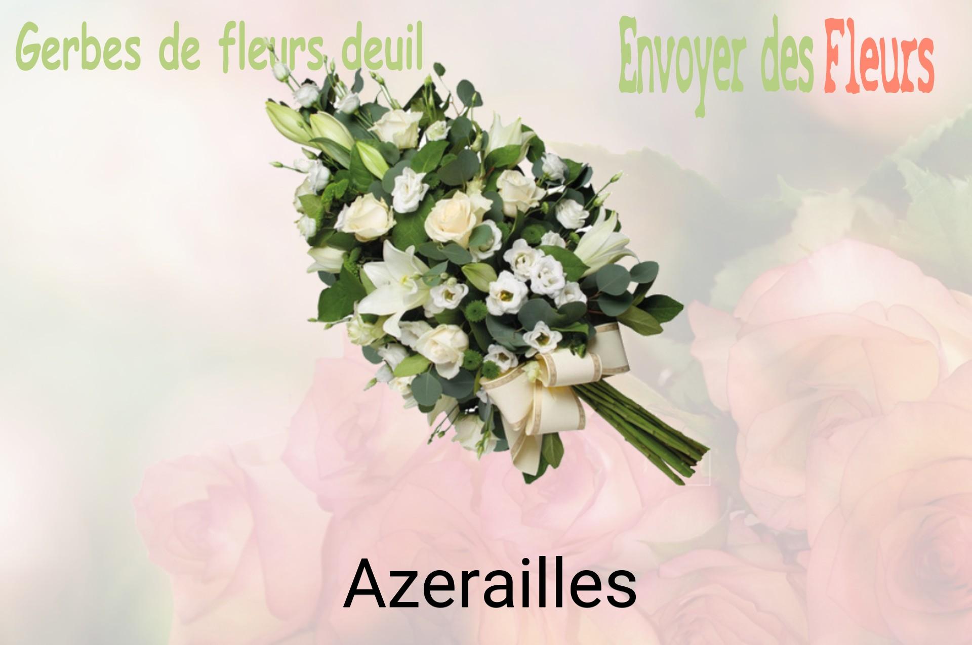 Gerbe de fleurs de deuil livrée à Azerailles